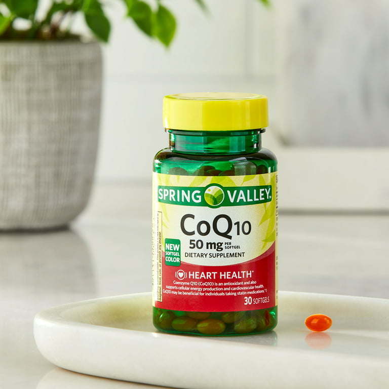 Spring Valley CoQ10 Dietary Supplement, 50 mg, 30 Count