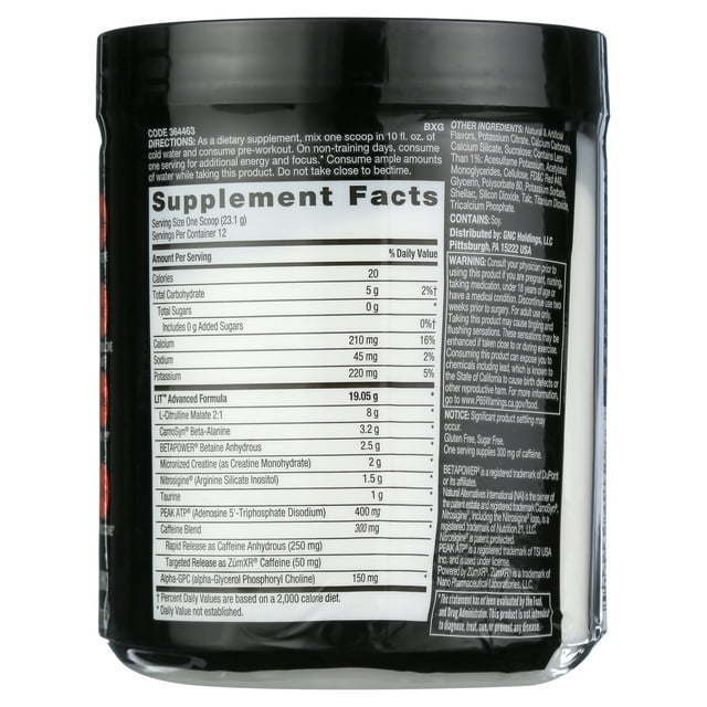 Beyond Raw LIT(TM) AF Pre-Workout Powder, Sweet & Tart, 9.78 oz