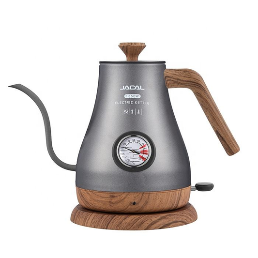 PSE205 Hand brewed coffee pot 1000W electric kettle instrument type dial thermometer kettle goose neck coffee teapot 1.0L 360 degrees rotating base separation