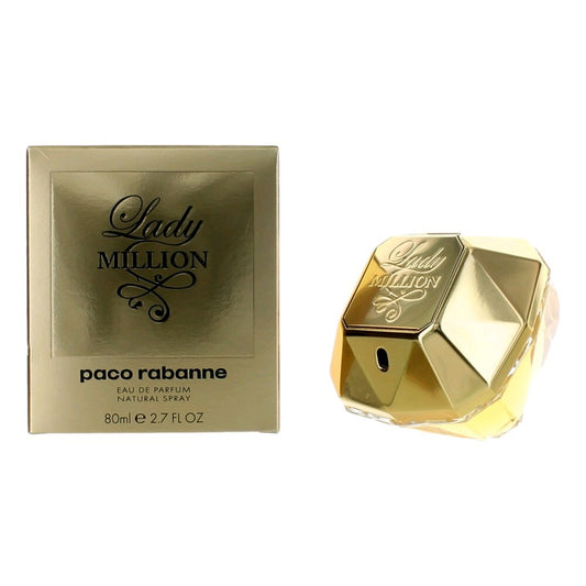 Lady Million by Paco Rabanne, 2.7 oz Eau De Parfum Spray for Women